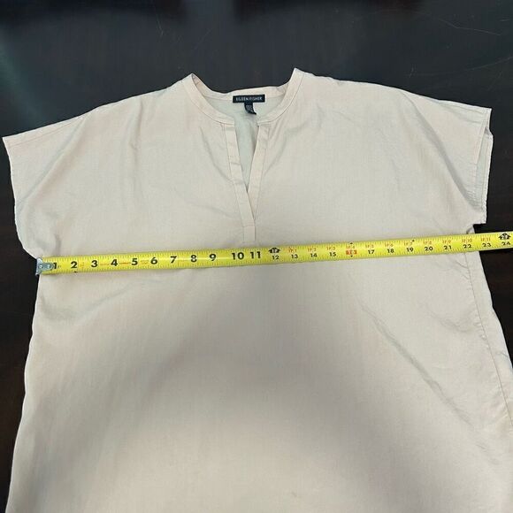 Eileen Fisher Light Pink Short Sleeve Tencel Popover Top Size Small - Picture 9 of 13